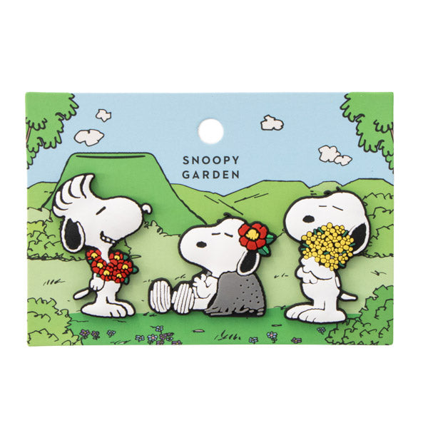 SNOOPY GARDEN マグネット スヌーピー（椿の花）