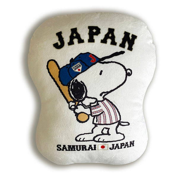 侍ジャパン スヌーピー ダイカットクッション