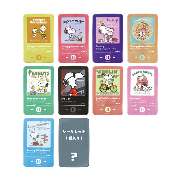 スヌーピー シークレットミュージックプレイヤー風缶バッジ