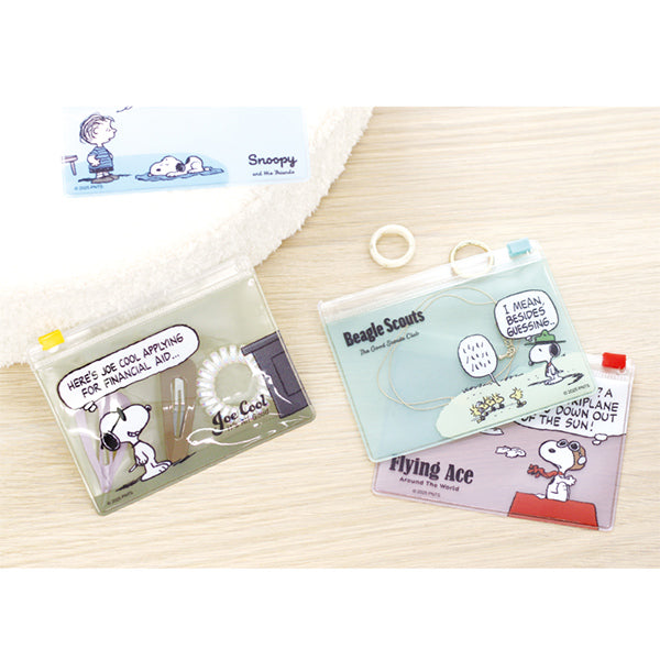 スヌーピー シークレットスライドポーチ コミックスタイル