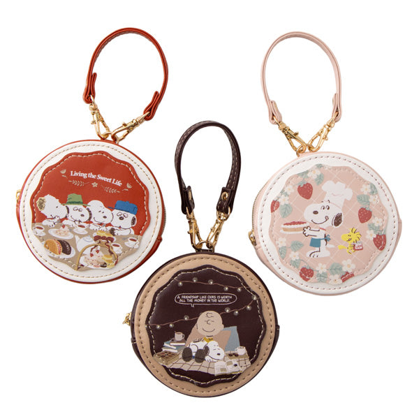 スヌーピー ラウンドマカロンポーチ (Love＆Sweetsシリーズ)
