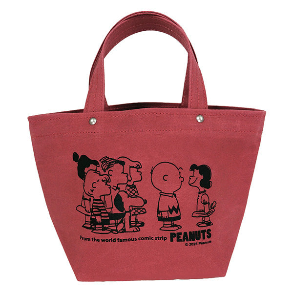 PEANUTS×一澤信三郎帆布コラボ トートバッグ小 (赤)