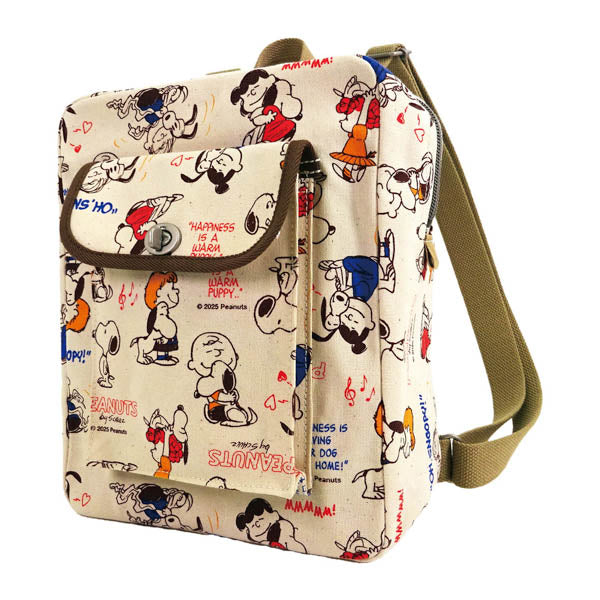 PEANUTS×一澤信三郎帆布コラボ リュック (総柄)