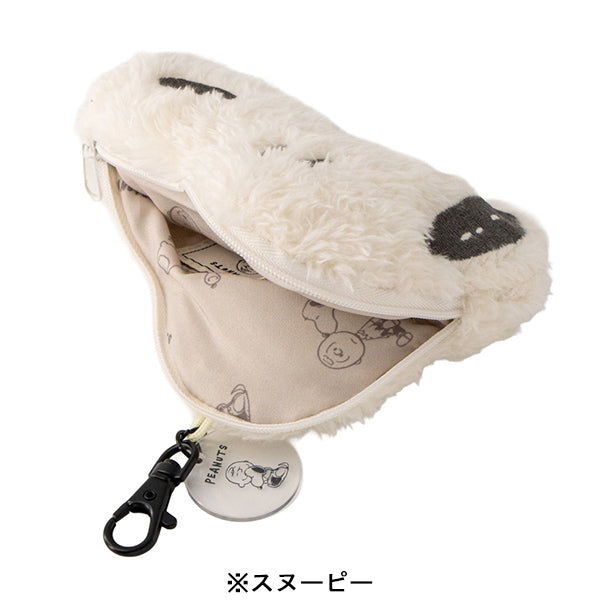 スヌーピー フェイスポーチ (monokuro mate)