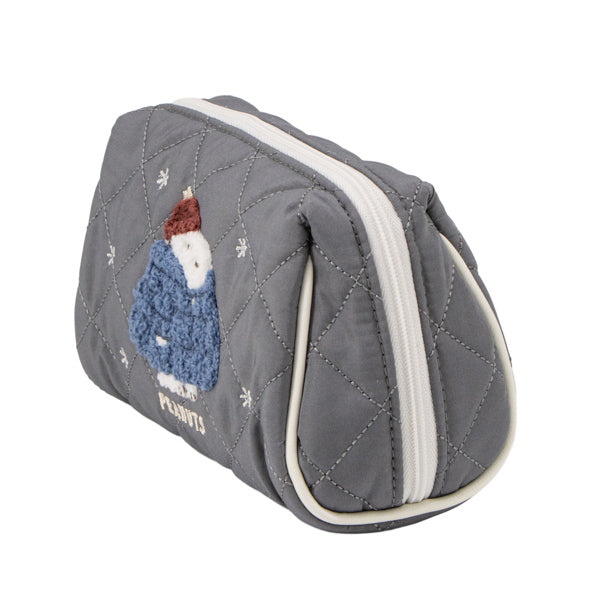 スヌーピー スクエアポーチ (ワンポイント／ぬくぬくほっこりウィンター)