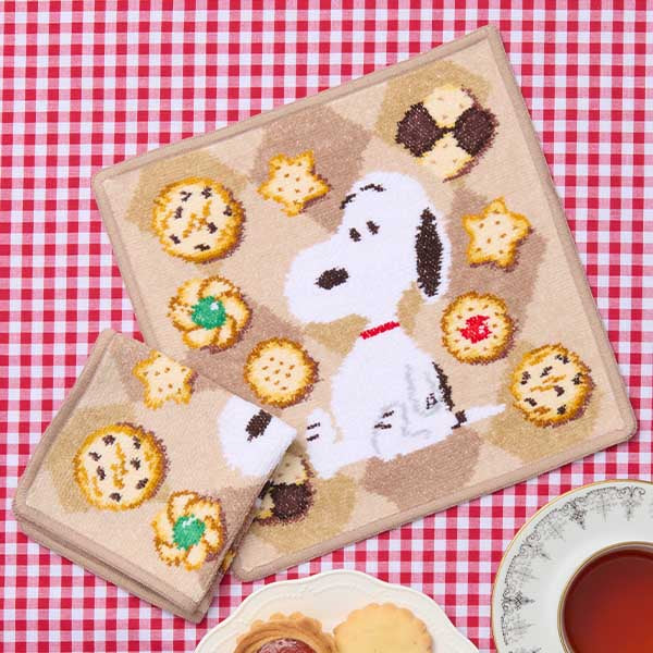 【おかいものSNOOPY限定】※12月12日発売※FEILERハンカチ（メニーメニークッキー）