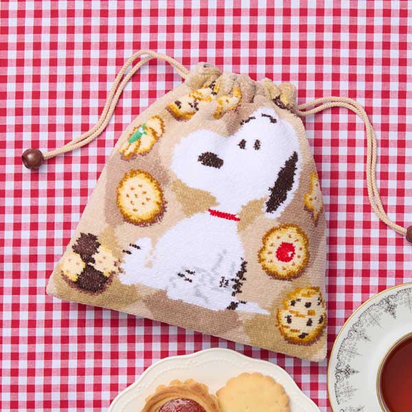 【おかいものSNOOPY限定】※12月12日発売※FEILER巾着（メニーメニークッキー）