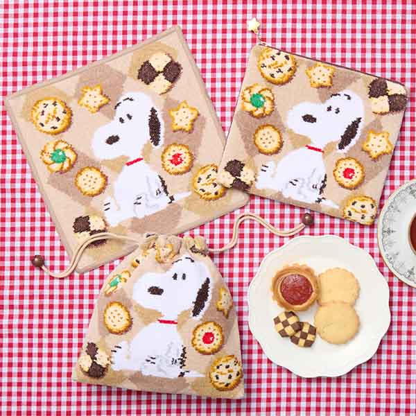 フェイラー 巾着　おかいものSNOOPY限定メニーメニークッキー おかいものSNOOPY限定】※12月12日発売※FEILERポーチ（メニーメニー