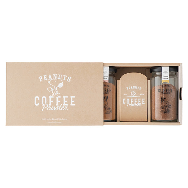 スヌーピー コーヒーパウダー ギフトセット (オリジナル+キャラメルヘーゼルナッツ)