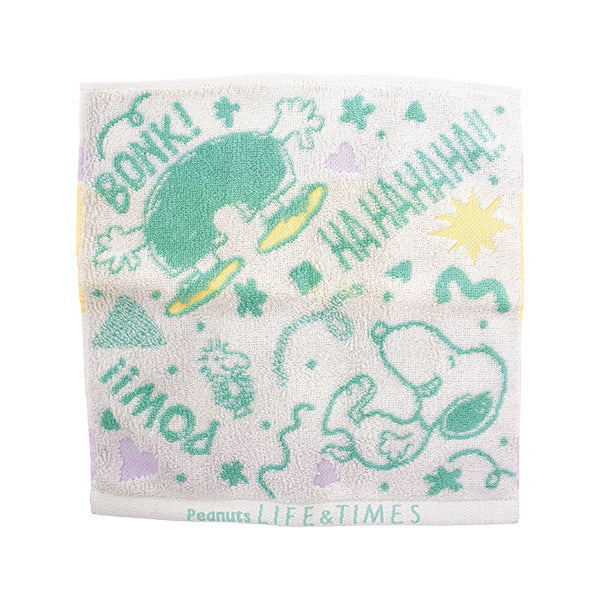 Peanuts LIFE&TIMESオリジナル ミニタオル (グレー)