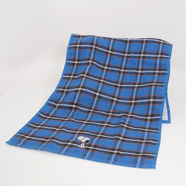 Peanuts LIFE&TIMESオリジナル フェイスタオル (神戸タータン)
