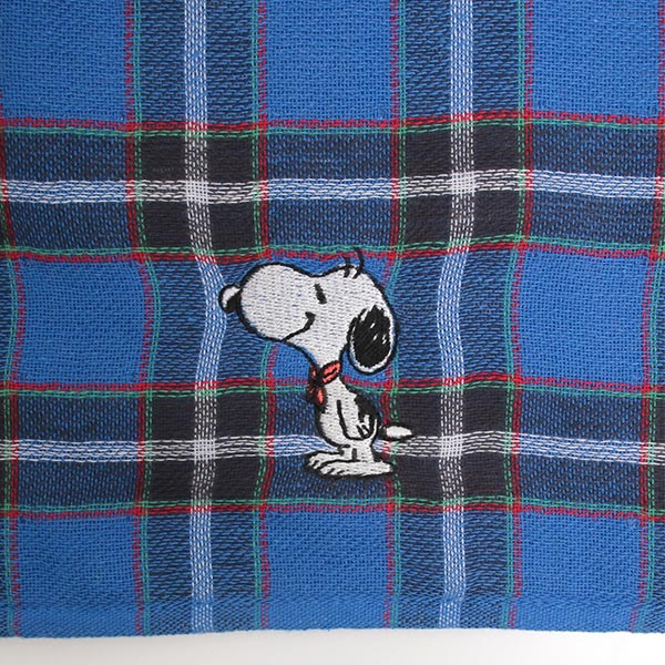 Peanuts LIFE&TIMESオリジナル フェイスタオル (神戸タータン)