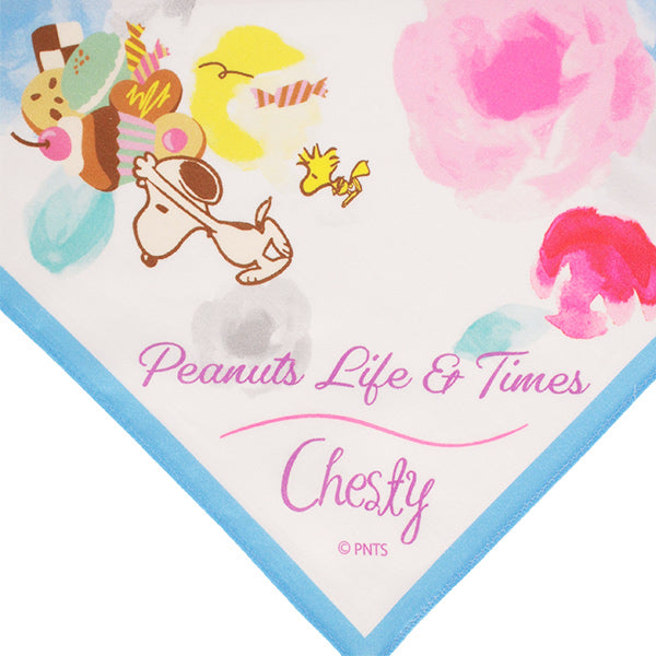 Peanuts LIFE&TIMESオリジナル「Chesty」コラボレーションハンカチ （ブルー）