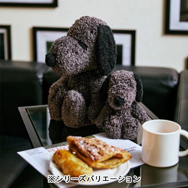 スヌーピー ハロー！MY スヌーピー (手のひらサイズ／チャコール)