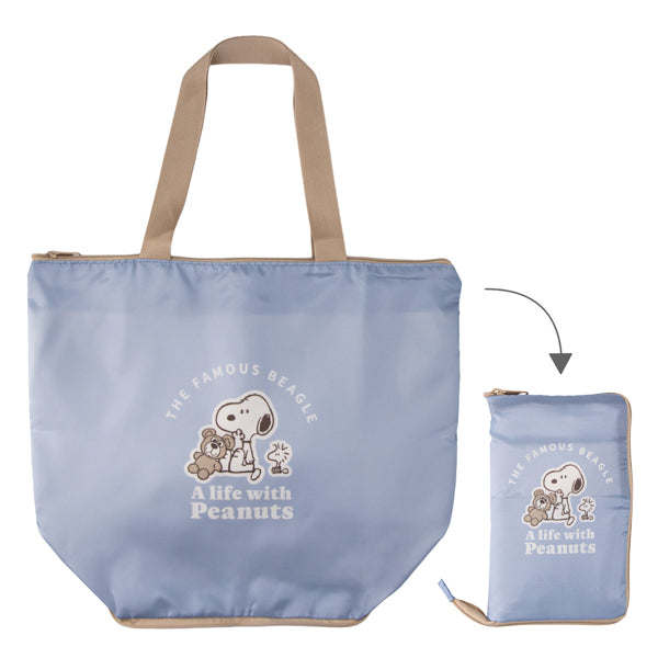 スヌーピー Wスペース保冷サポートエコバッグ (スヌーピーとくま)