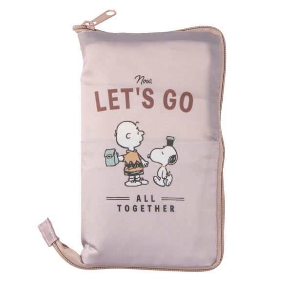スヌーピー Wスペース保冷サポートエコバッグ (てくてく ピーナッツ)