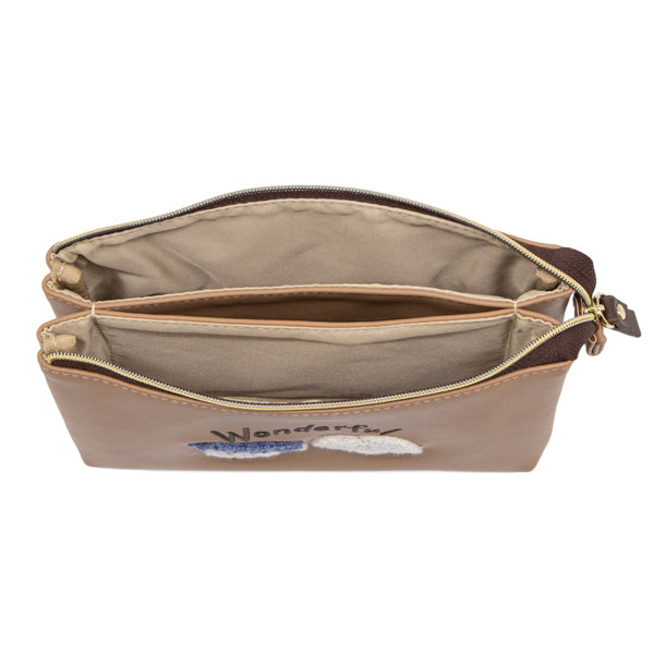 スヌーピー Wフラットポーチ (WONDERFUL BROTHERS)