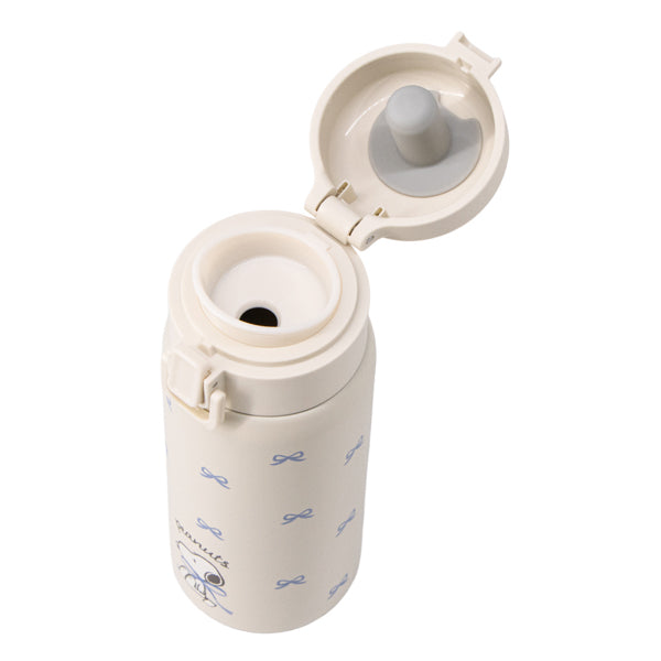 スヌーピー ワンプッシュステンレスボトル 350mL (Ribbon mood)