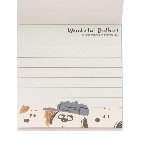 スヌーピー ブロックメモ (WONDERFUL BROTHERS)