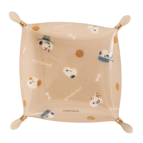 スヌーピー 折りたためるクリアトレー (WONDERFUL BROTHERS)
