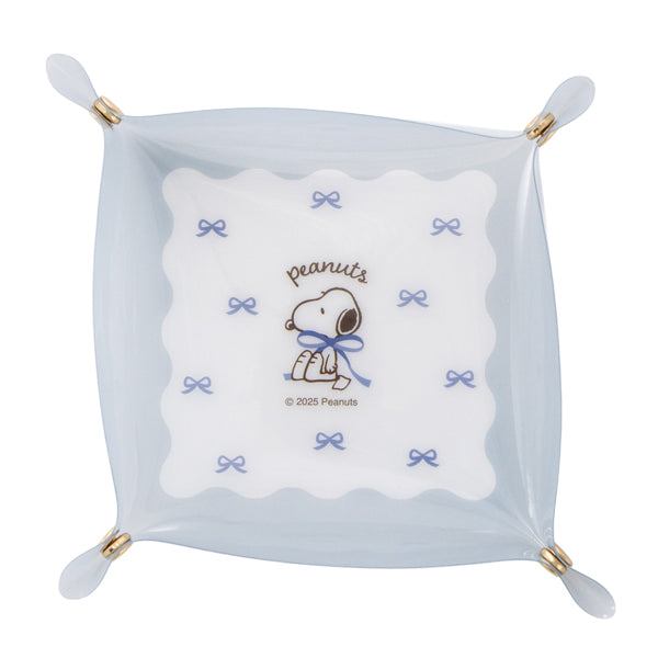 スヌーピー 折りたためるクリアトレー (Ribbon mood)