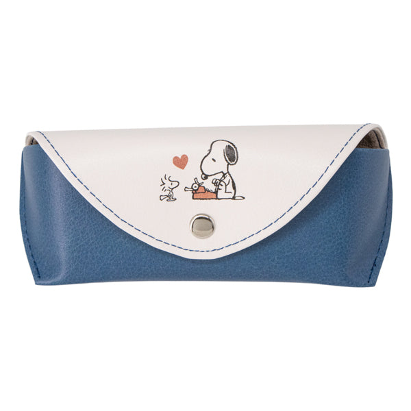 レア☆CHANEL☆デニム☆メガネケース☆クロス☆ スヌーピー クロス付フラップメガネケース (ラブレター)