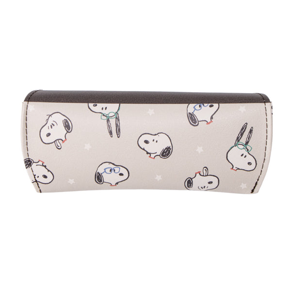 スヌーピー クロス付フラップメガネケース (put on glasses)