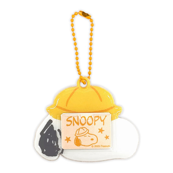 スヌーピー トレーディングネームバッジキーホルダー