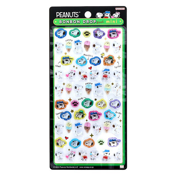 ボンボンドロップシール mini 12種セット ディズニー スヌーピー ボンドロ スヌーピー ボンボンドロップシール ミニ (スヌーピー＆きょうだいたち)