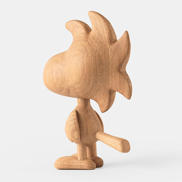 『BOYHOOD』北欧の天然オーク材オブジェ SNOOPY（ウッドストック） SMALL