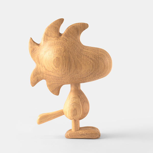 『BOYHOOD』北欧の天然オーク材オブジェ SNOOPY（ウッドストック） SMALL