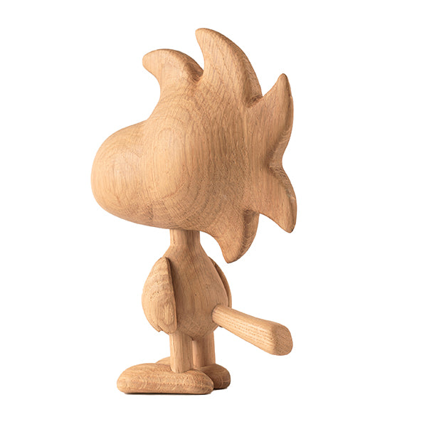 『BOYHOOD』北欧の天然オーク材オブジェ SNOOPY（ウッドストック） LARGE