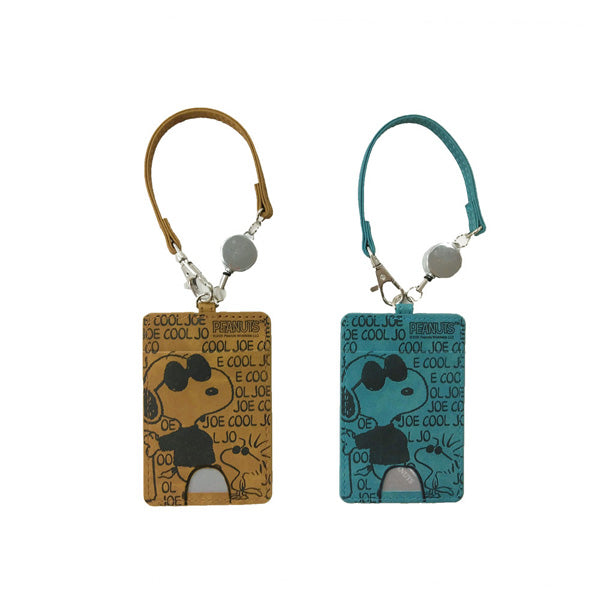 スヌーピー フェイクレザーパスケース (ジョー・クール)