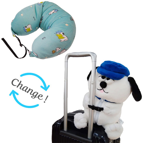 スヌーピー つれてって！ ピロー (ミント／オラフ)