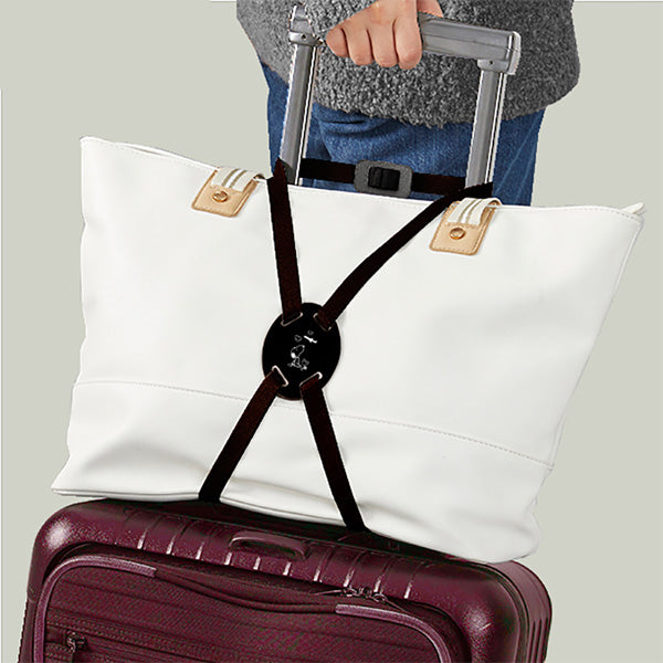 スヌーピー バッグ固定バンド (ブラック／飛行機)