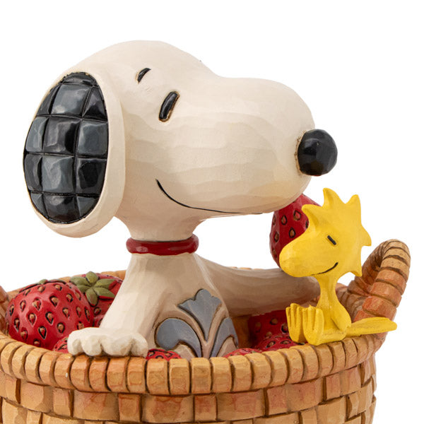 ジムショア　ピーナッツ　スヌーピー ストロベリーバスケットフィギュア PEANUTS JIM SHORE フィギュア Berry Best Buds
