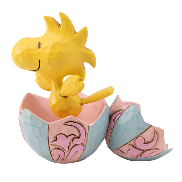 PEANUTS JIM SHORE ミニフィギュア Woodstock Popping Out of Egg