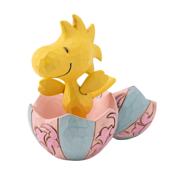 PEANUTS JIM SHORE ミニフィギュア Woodstock Popping Out of Egg