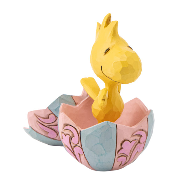 PEANUTS JIM SHORE ミニフィギュア Woodstock Popping Out of Egg