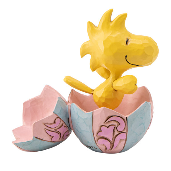 PEANUTS JIM SHORE ミニフィギュア Woodstock Popping Out of Egg