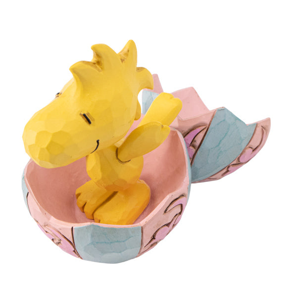 PEANUTS JIM SHORE ミニフィギュア Woodstock Popping Out of Egg