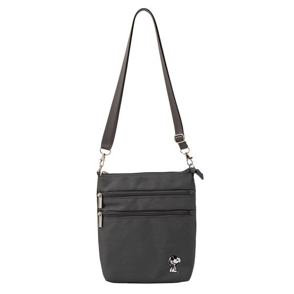 スヌーピー トリプルファスナーショルダーバッグ (BIG SMILE)