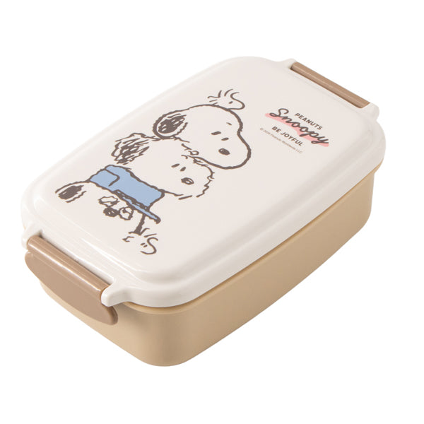 スヌーピー 1段ランチボックス (ぎゅっとよりあう)