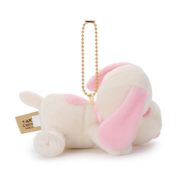 スヌーピー Cacao すやすやフレンド ボールチェーンマスコット スヌーピー (ホワイト&ストロベリー)