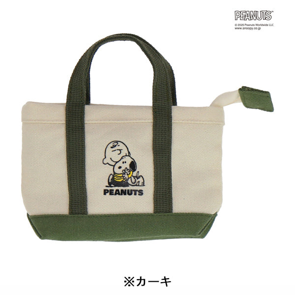 スヌーピー キャンバストート風ミニポーチ