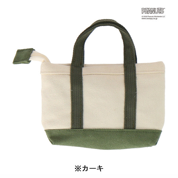 スヌーピー キャンバストート風ミニポーチ