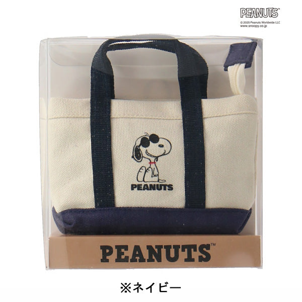 スヌーピー キャンバストート風ミニポーチ