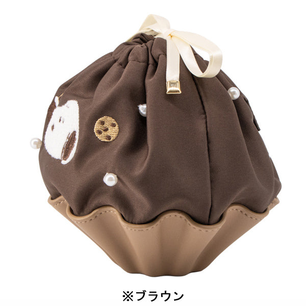 スヌーピー 巾着ポーチ (Chocolate Series)