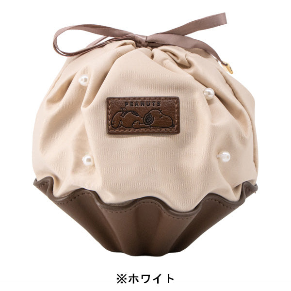 スヌーピー 巾着ポーチ (Chocolate Series)