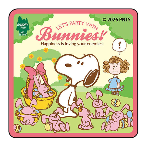 スヌーピー ランダムステッカー (Let’s party with Bunnies!)